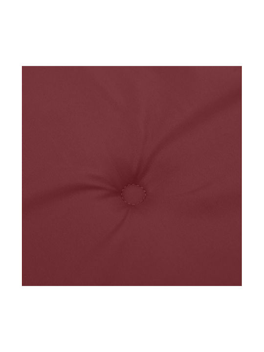 vidaXL Garden Chair Cushion with Backrest Red 2pcs 50x120cm