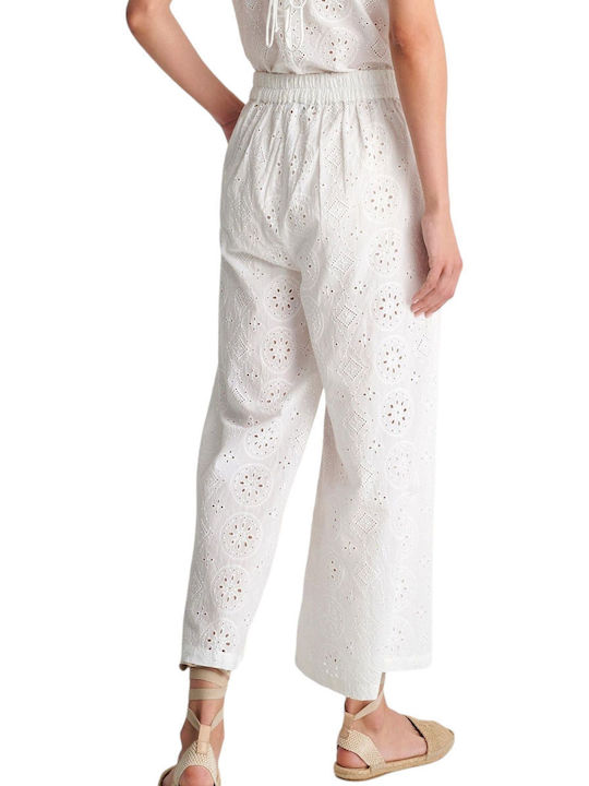 Attrattivo Women's Cotton Trousers White