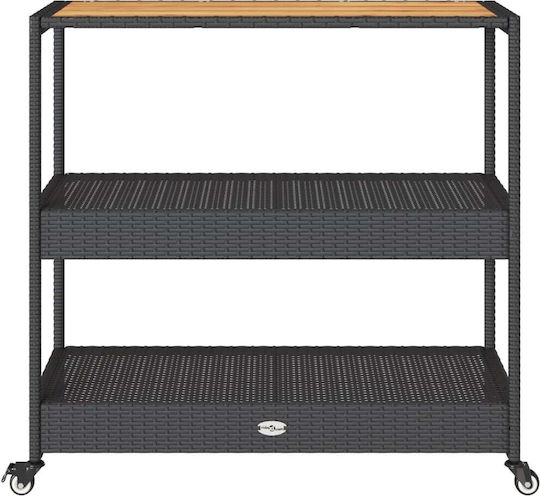 Masă Bar Exterior Neagră 101x40x100cm