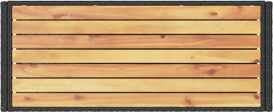 Masă Bar Exterior Neagră 101x40x100cm