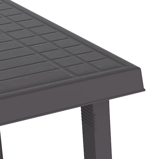 Outdoor Dinner Free Standing Wood Table Natural 79x56x64cm
