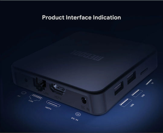 Mecool TV Box MCL-KM7SE 4K UHD cu WiFi USB 2.0 2GB RAM și 32GB Spațiu de Stocare cu Sistem de Operare Android și Google Assistant