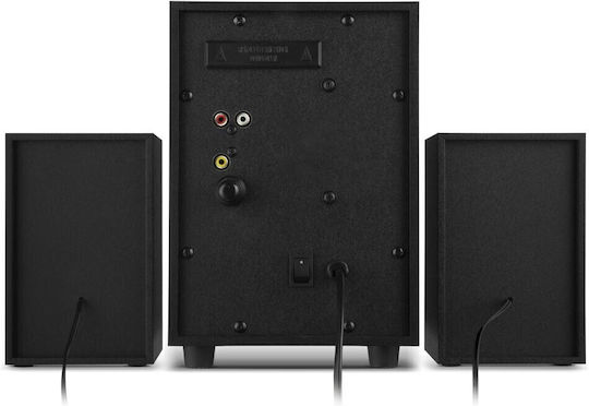Sven MS-312 Ασύρματα Ηχεία Υπολογιστή 2.1 με RGB Φωτισμό και Bluetooth Ισχύος 20W σε Μαύρο Χρώμα
