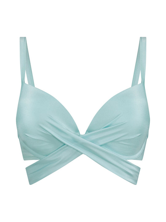 Bikini Top with Padding Eggshell Blue
