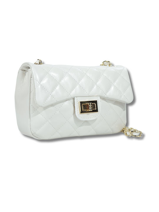 Passaggio Leather Leather Women's Bag Crossbody White