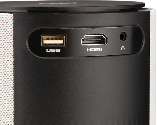 Osio OPRO-4010 Projektor LCD HD LED-Lampe mit Wi-Fi und Eingebauten Lautsprechern Gray