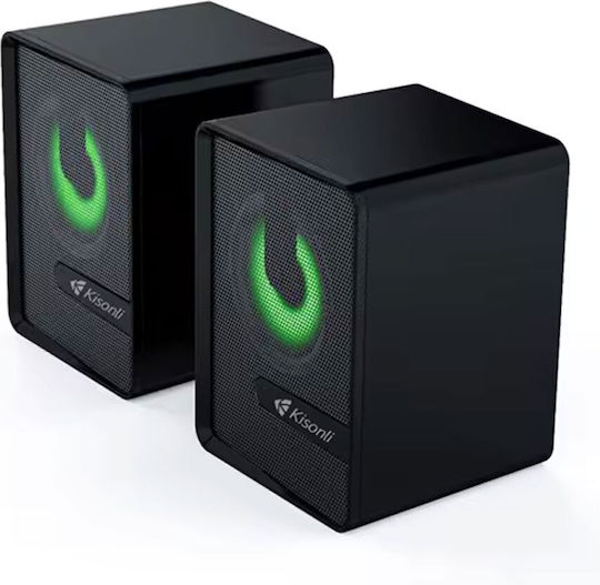 Kisonli L-4040 2.0 Speakers 6W Black