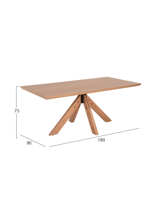 Τραπέζι Τραπεζαρίας Ξύλινο 180x90x75εκ.