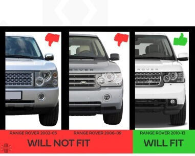Κρύσταλλο Φαναριού για Land Rover Range Rover 2τμχ