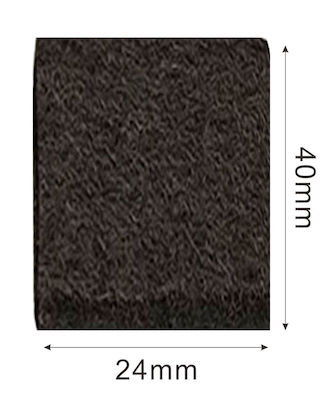 Tpster 17239 Rectangular Felts with Sticker 24x40mm 12pcs