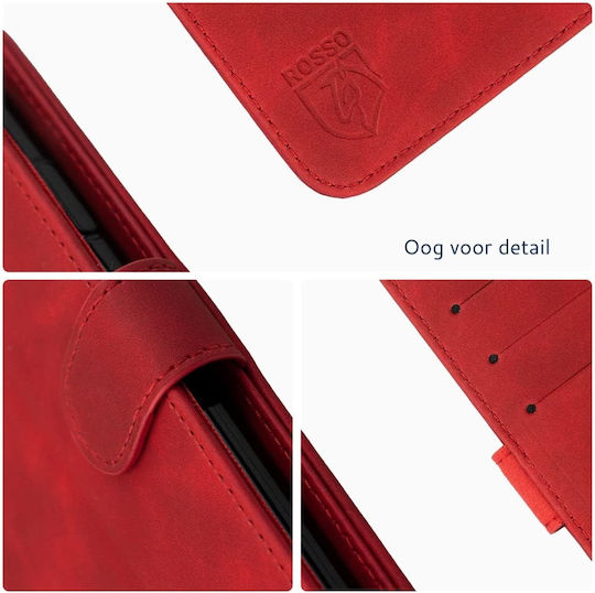 Rosso Element Pu Wallet Synthetic Leather Red (Galaxy S23)