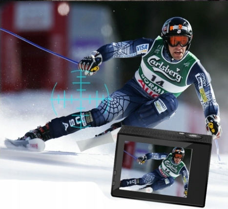 E045 Action Camera Full HD (1080p) Υποβρύχια (με Θήκη) Μαύρη