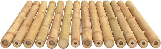 vidaXL Set Badematten Hölzernes Rechteckig 366456 Coffee 2Stück
