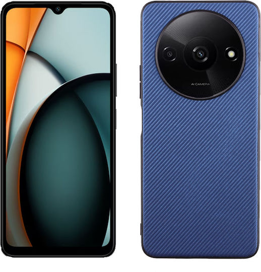 Volte-Tel Carbon Lift Back Cover Silicone Blue (Xiaomi Redmi A3)