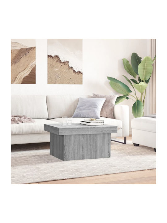 Square Coffee Table Grey Sonoma L100xW55xH40cm