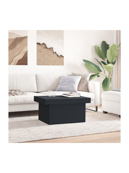 Rectangular Coffee Table Black L100xW55xH40cm