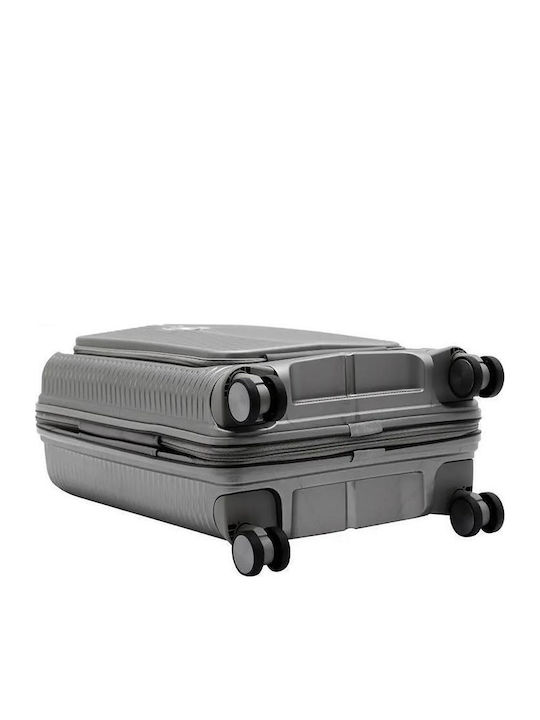 Verage Rome Monti Cabin Hard Suitcase with Laptop Compartment with 4 Wheels Height 55cm