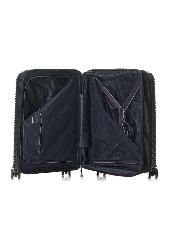 Verage Rome Monti Cabin Hard Suitcase with Laptop Compartment with 4 Wheels Height 55cm