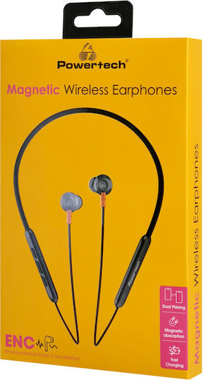 Powertech PT-1228 In-ear Bluetooth Handsfree Earphones with Sweat Resistance Black
