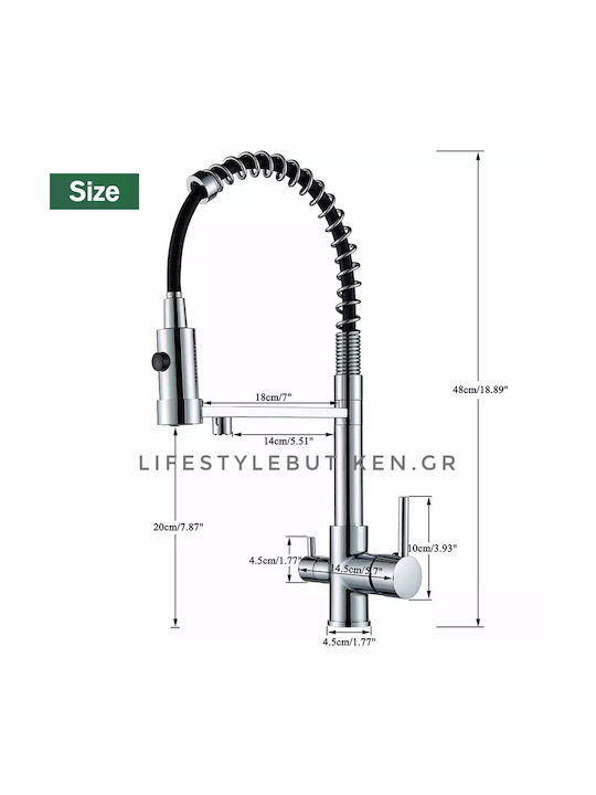 Stocco Küchenarmaturen Zähler Silber