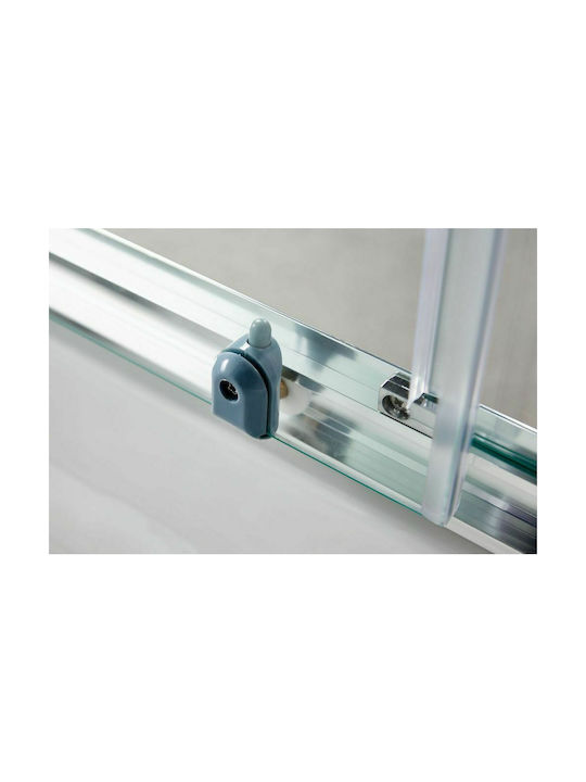 Tema Cabin for Shower with Sliding Door 90x90x180cm Clear Glass Chrome