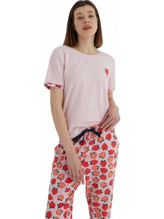 Summer Women's Pyjama Set Pink