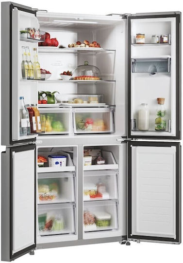 Candy Ψυγείο Ντουλάπα 463lt Total NoFrost Υ181.5xΠ83.3xΒ65εκ. Inox CFQQ5T817EWPS
