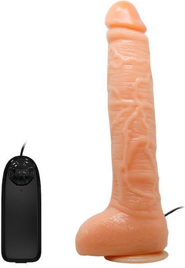 Boss Of Toys Realistic Vibrator With Remote Control 21cm Flesh
