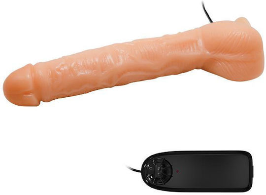Boss Of Toys Realistic Vibrator With Remote Control 21cm Flesh