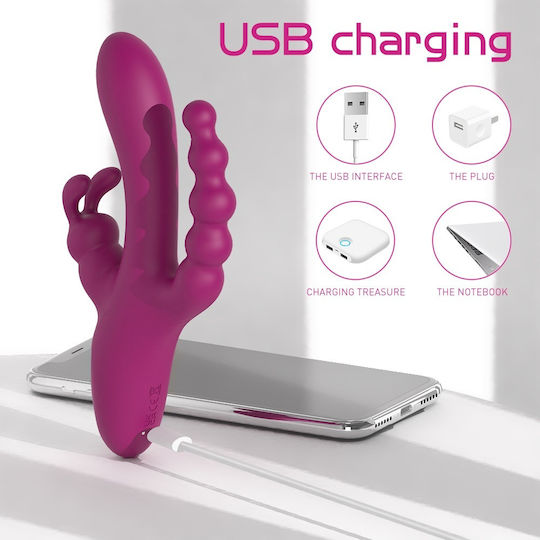 Passion Labs Clitoral Vibrator 21.6cm Fuchsia