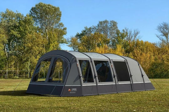 Vango Cort De Camping Tunel Gonflabil Gri Cu Dublu Material Pentru 6 Persoane 705x380x210cm