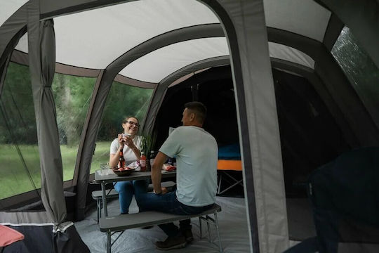 Vango Cort De Camping Tunel Gonflabil Gri Cu Dublu Material Pentru 6 Persoane 705x380x210cm