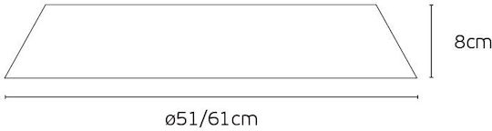 VK Lighting Πλαφονιέρα 61εκ. LED VK Lighting Πλαφονιέρα 61εκ. LED