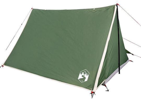 vidaXL Camping Tent Green 3 Seasons for 2 People 214x161x120cm