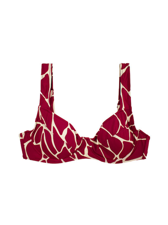 Damen Bikini Set Giraffe Bordeaux S24