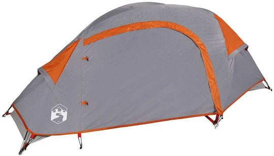 vidaXL Σκηνή Camping Γκρι για 1 Άτομο 230x140x88εκ.