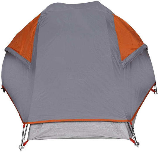 vidaXL Σκηνή Camping Γκρι για 1 Άτομο 230x140x88εκ.