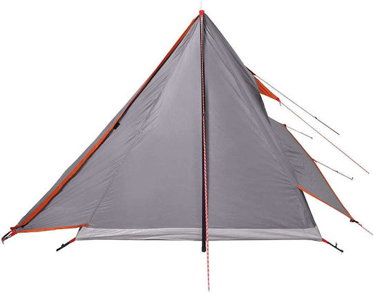 vidaXL Σκηνή Camping Γκρι για 2 Άτομα 214x161x120εκ.
