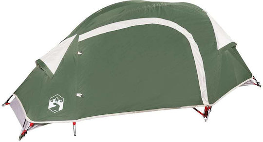 vidaXL Camping Tent Green with Double Cloth for 1 Person Waterproof 230x140x83cm
