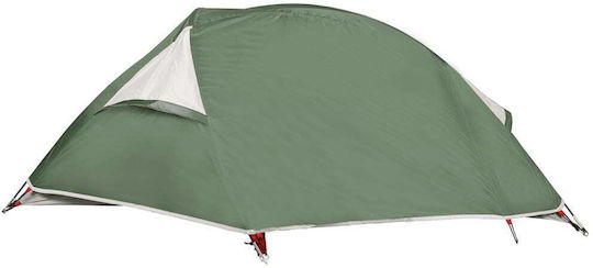 vidaXL Camping Tent Green with Double Cloth for 1 Person Waterproof 230x140x83cm