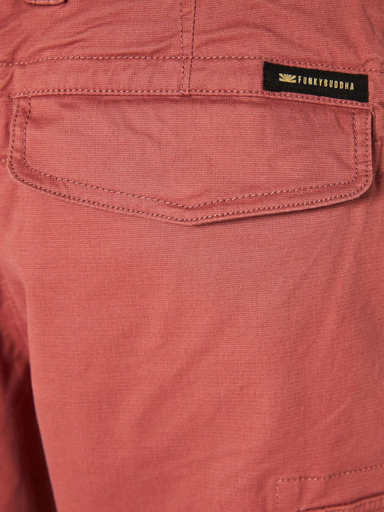 Trousers Cargo Elastic in Loose Fit Jacquard