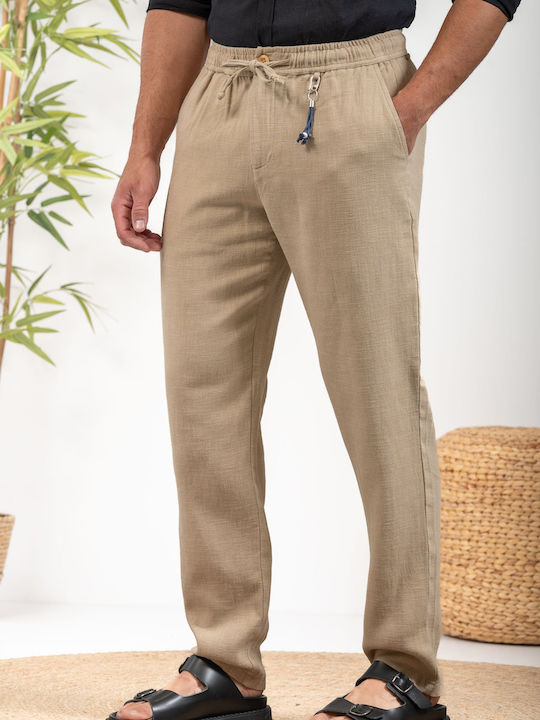 Vittorio Artist Men's Trousers Beige