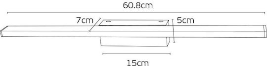 VK Lighting Leuchte Wand Steckdose LED Schwarz 60cm VK Lighting Leuchte Wand Steckdose LED Schwarz 60cm