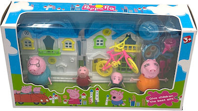 Peppa Glückliche Familie Spielset Haus Küchenset 886-1f Blau