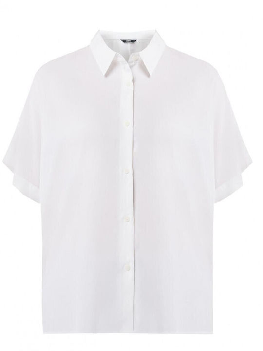 Women's Short Sleeve Shirt White