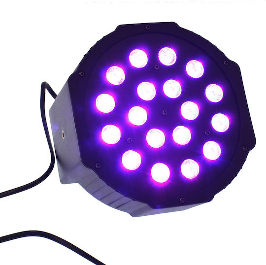 Φωτορυθμικό LED PAR 18 Smd RGB / Κόκκινο / Πράσινο / Μπλε