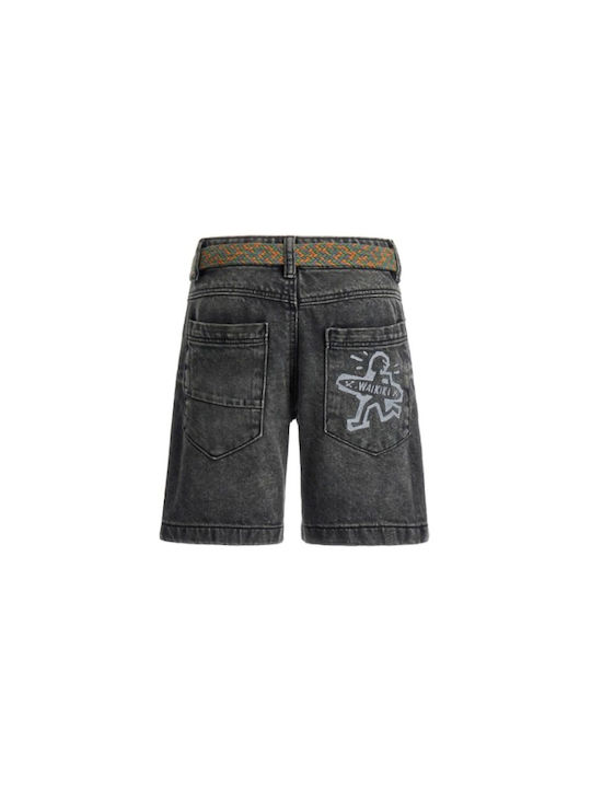 Original Marines Kinder Shorts/Bermudas Stoff DENIM SCHWARZ