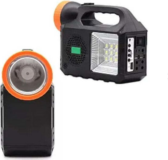 Gd Times Gd-102 Слънчев комплект за осветление с 3 крушки, високоговорител, Bt радио 80w Xl