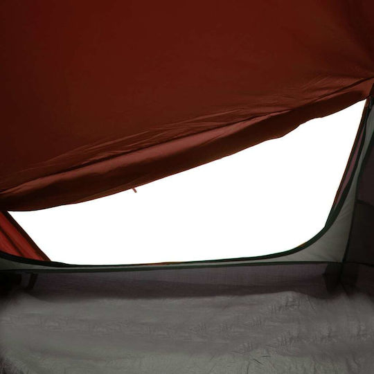 vidaXL Camping Tent Tunnel Gray with Double Cloth for 1 Person 210x100x94cm