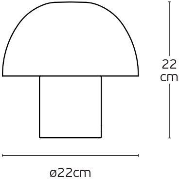 VK Lighting Lampă de masă pentru Soclu E27 cu Abajur Auriu și Bază